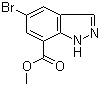 Methyl 5-bromo-1H-indazole-7-carboxylate molecular structure (CAS 898747-24-5)