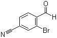 结构式 CAS# 89891-69-0, 2-溴-4-氰基苯甲醛