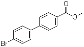 Methyl 4'-bromo[1,1'-biphenyl]-4-carboxylate molecular structure (CAS 89901-03-1)