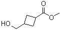 3-(Hydroxymethyl)cyclobutanecarboxylic acid methyl ester molecular structure (CAS 89941-55-9)