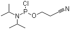 结构式 CAS# 89992-70-1, 2-氰乙基 N,N-二异丙基氯代亚磷酰胺