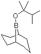结构式 CAS# 89999-87-1, 9-(1,1,2-三甲基丙氧基)-9-硼双环[3.3.1]壬烷