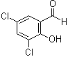 结构式 CAS# 90-60-8, 2-羟基-3,5-二氯苯甲醛