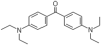 结构式 CAS# 90-93-7, 四乙基米氏酮; 4,4'-双(二乙基氨基)二苯甲酮