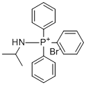 (T-4)-triphenyl(2-propanaminato)-Phosphorus(1+) bromide (1:1) molecular structure (CAS 900-92-5)
