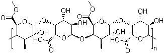 结构式 CAS# 9000-69-5, 果胶