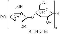 Ethyl cellulose molecular structure (CAS 9004-57-3)