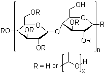 结构式 CAS# 9004-64-2, 羟丙基纤维素