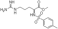 结构式 CAS# 901-47-3, TAME; N-[(4-甲基苯基)磺酰基]-L-精氨酸甲酯