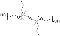 2,4,7,9-Tetramethyl-5-decyne-4,7-diol ethoxylate molecular structure (CAS 9014-85-1)