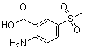 structure of CAS# 90222-79-0, 2-Amino-5-methylsulfonylbenzoic acid