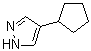 4-Cyclopentyl-1H-pyrazole molecular structure (CAS 90253-22-8)