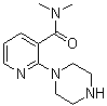 N,N-二甲基-2-(1-哌嗪基)-3-吡啶甲酰胺分子结构 (CAS 902836-08-2)