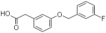 3-[(3-Fluorophenyl)methoxy]benzeneacetic acid molecular structure (CAS 902836-26-4)