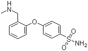 4-[2-[(Methylamino)methyl]phenoxy]benzenesulfonamide molecular structure (CAS 902836-97-9)