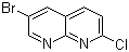 6-Bromo-2-chloro-1,8-naphthyridine molecular structure (CAS 902837-40-5)