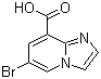 6-Bromoimidazo[1,2-a]pyridine-8-carboxylic acid molecular structure (CAS 903129-78-2)