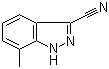 7-甲基-1H-吲唑-3-甲腈分子结构 (CAS 90322-84-2)