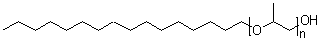 Polyoxypropylene monocetyl ether molecular structure (CAS 9035-85-2)