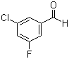 结构式 CAS# 90390-49-1, 3-氯-5-氟苯甲醛