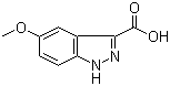结构式 CAS# 90417-53-1, 5-甲氧基-3-吲唑羧酸