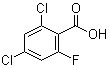 结构式 CAS# 904285-09-2, 2,4-二氯-6-氟苯甲酸
