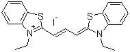 3,3'-Diethylthiacarbocyanine iodide molecular structure (CAS 905-97-5)