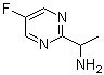 结构式 CAS# 905587-41-9, 5-氟-alpha-甲基-2-嘧啶甲胺