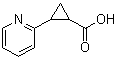 structure of CAS# 90563-75-0, 2-(2-Pyridyl)cyclopropanecarboxylic acid