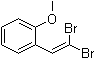 structure of CAS# 90585-32-3, 1-(2,2-Dibromoethenyl)-2-methoxybenzene