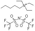 结构式 CAS# 906478-91-9, 三乙基戊基铵二(三氟甲基磺酰基)亚胺盐