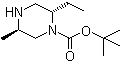 (2S,5R)-2-Ethyl-5-methyl-1-piperazinecarboxylic acid 1,1-dimethylethyl ester molecular structure (CAS 906559-60-2)