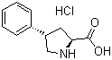 structure of CAS# 90657-53-7, trans-4-Phenyl-L-proline hydrochloride