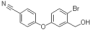 4-[4-Bromo-3-(hydroxymethyl)phenoxy]benzonitrile molecular structure (CAS 906673-45-8)