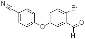 4-(4-溴-3-甲酰基苯氧基)苯甲腈分子结构 (CAS 906673-54-9)