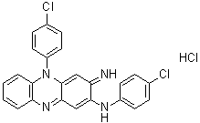 N,5-Bis(4-chlorophenyl)-3,5-dihydro-3-imino-2-phenazinamine monohydrochloride molecular structure (CAS 90690-85-0)