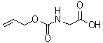 结构式 CAS# 90711-56-1, N-(烯丙氧羰基)甘氨酸