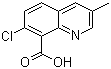 structure of CAS# 90717-03-6, 7-Chloro-3-methyl-8-quinolinecarboxylic acid;BAS 518; BAS 51802H; BAS 518H; Quinmerac