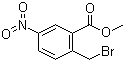 结构式 CAS# 90725-68-1, 2-溴甲基-5-硝基苯甲酸甲酯