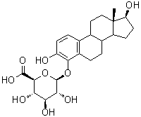 4-Hydroxyestradiol 4-glucuronide molecular structure (CAS 90746-95-5)