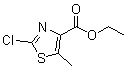 结构式 CAS# 907545-27-1, 2-氯-5-甲基-1,3-噻唑-4-羧酸乙酯