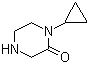 1-Cyclopropyl-2-piperazinone molecular structure (CAS 907972-23-0)