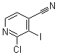 结构式 CAS# 908279-56-1, 2-氯-3-碘-4-吡啶甲腈