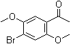 structure of CAS# 90841-64-8, 4'-Bromo-2',5'-dimethoxyacetophenone;1-(4-Bromo-3,5-dimethoxyphenyl)ethanone