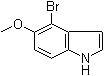 structure of CAS# 90858-86-9, 4-Bromo-5-methoxyindole;4-Bromo-5-methoxy-1H-indole