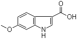 结构式 CAS# 90924-43-9, 6-甲氧基-3-吲哚甲酸