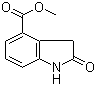 结构式 CAS# 90924-46-2, 2-氧化吲哚-4-甲酸甲酯; 4-羧酸甲酯二氢吲哚-2-酮
