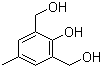 结构式 CAS# 91-04-3, 2-羟基-5-甲基间苯二甲醇; 2,6-双(羟甲基)-4-甲酚
