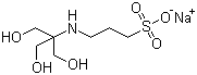 N-[Tris(hydroxymethyl)methyl]-3-aminopropanesulfonic acid sodium salt molecular structure (CAS 91000-53-2)