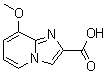 结构式 CAS# 910122-85-9, 8-甲氧基咪唑并[1,2-a]吡啶-2-羧酸